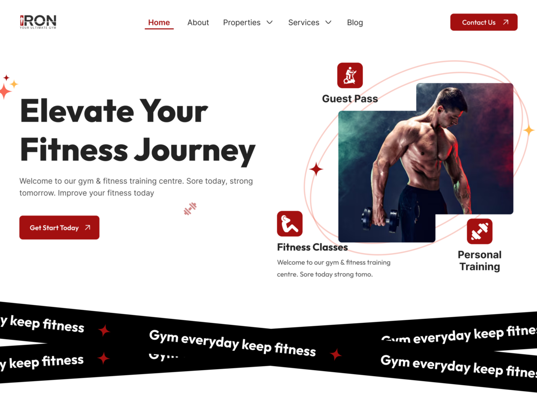 Iron Gym Website