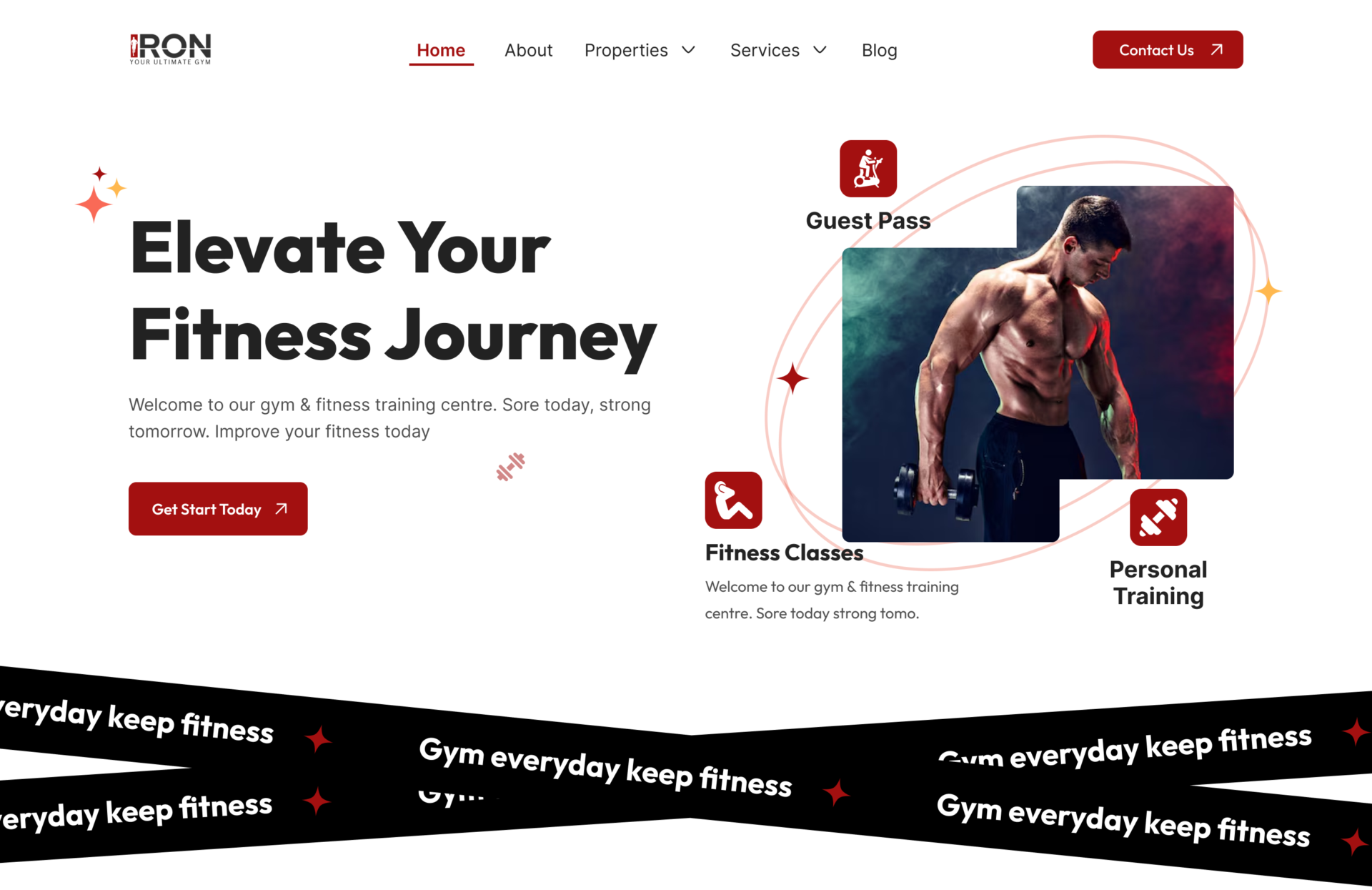 Iron Gym Website