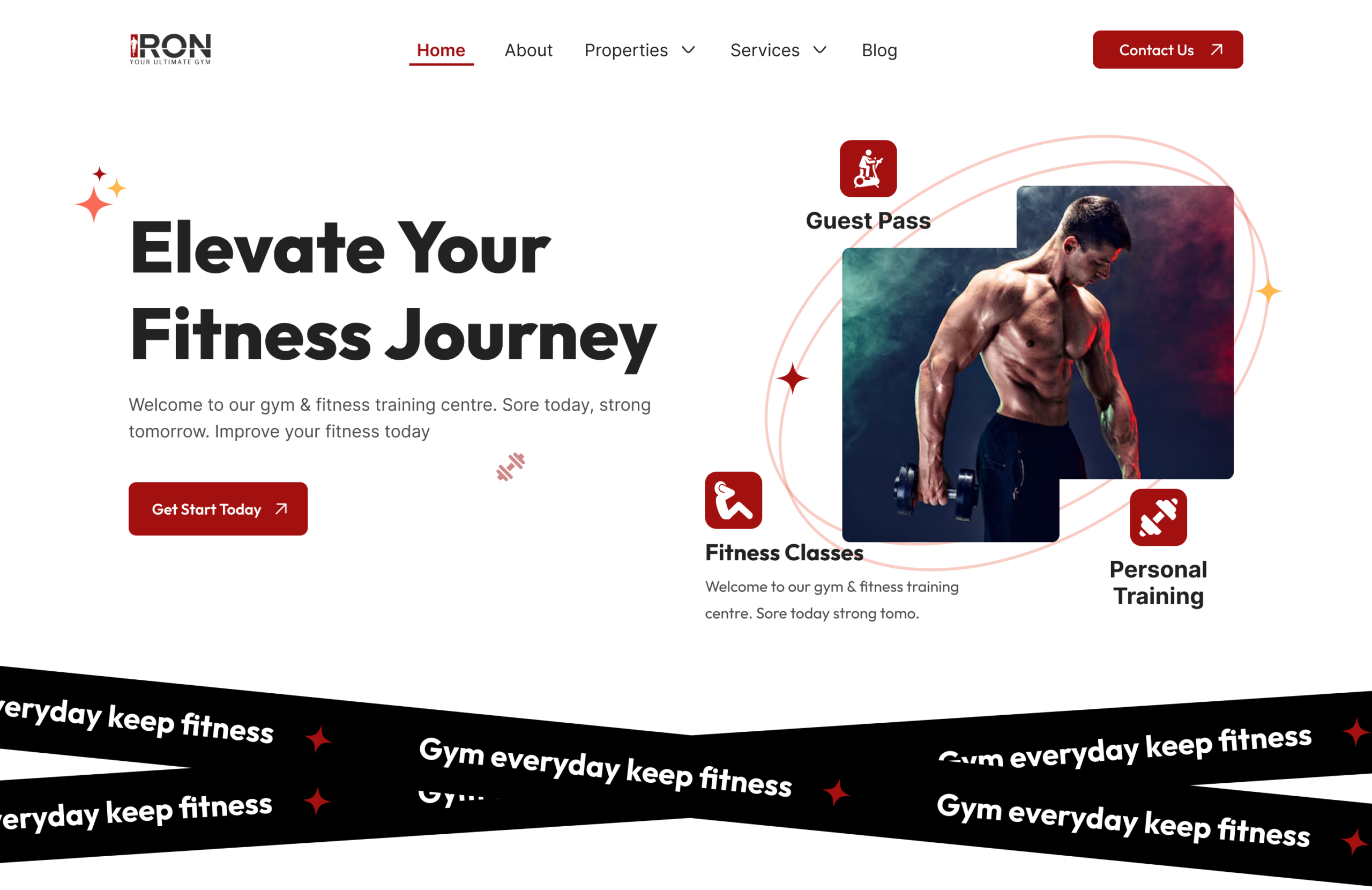 Iron Gym Website