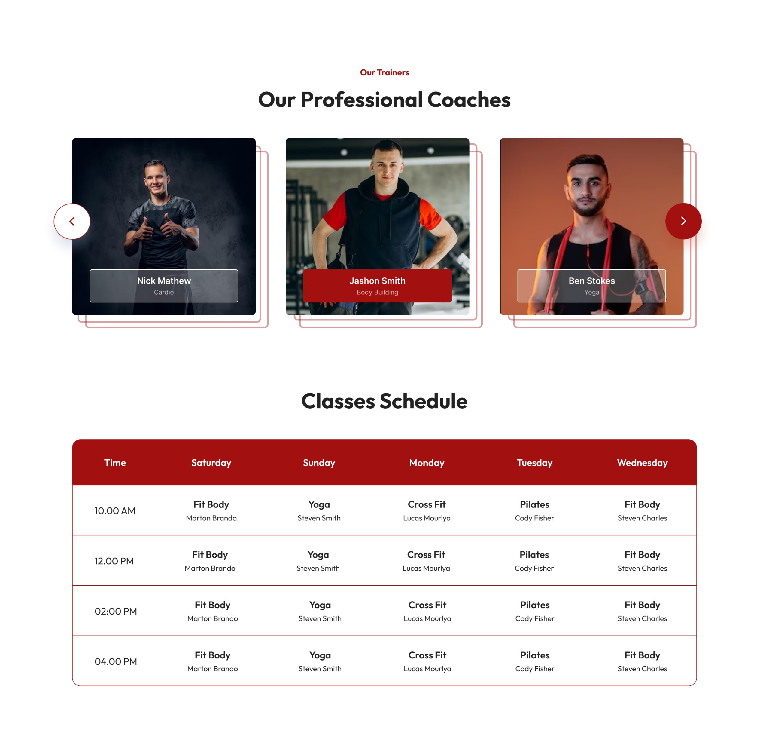 Iron Gym Website